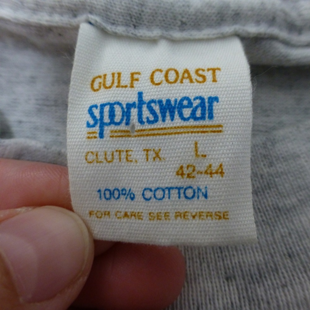 VTG Michigan Wolverines T Shirt Gulf Coast Sportswear Large 1990 Single Stitch - Picture 11 of 13